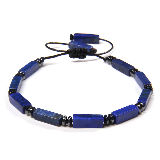Élégant Bracelet en Lapis Lazuli - Gemme du Ciel | Bijoux Chakra