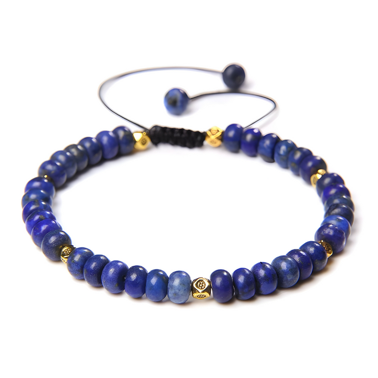 Jonc Éblouissant en Lapis Lazuli - Inspiré par la Voûte Céleste | Bijoux Chakra