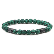 Bracelet Éclatant en Malachite Verte - Gemme Naturelle | Bijoux Chakra