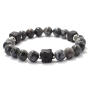 Élégant Bracelet en Obsidienne - Forteresse Mystique Obsidienne | Bijoux Chakra