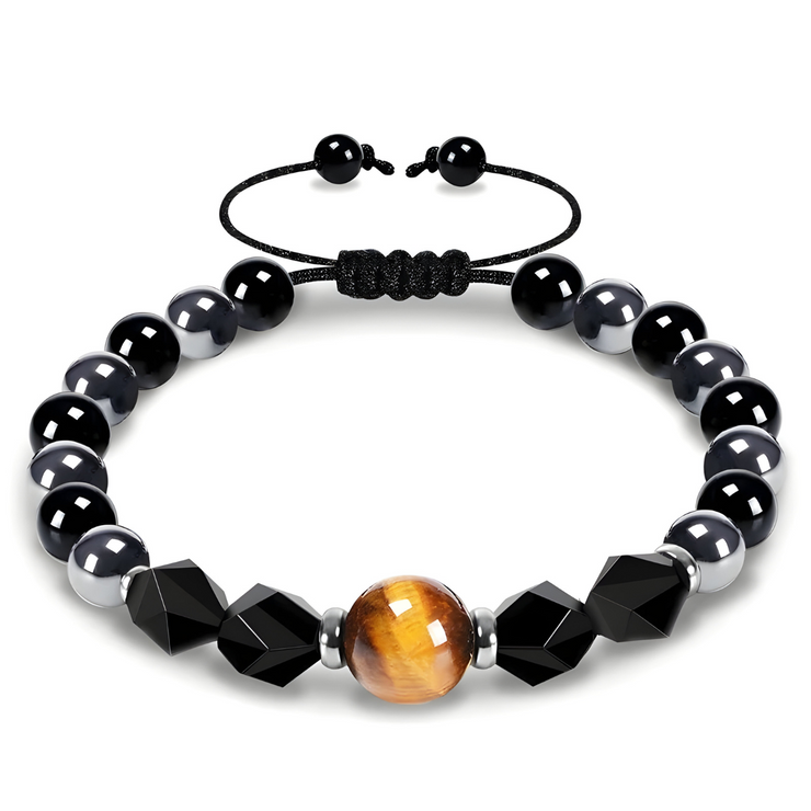 Bracelet envoûtant en Obsidienne - Larme du Volcan | Bijoux Chakra