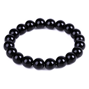 Bracelet Captivant en Obsidienne - Perles Sombres de la Nuit | Bijoux Chakra