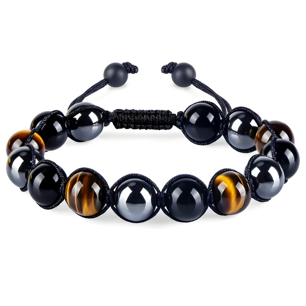 Étonnant Bracelet en Obsidienne - Pierre d'Énergie | Bijoux Chakra