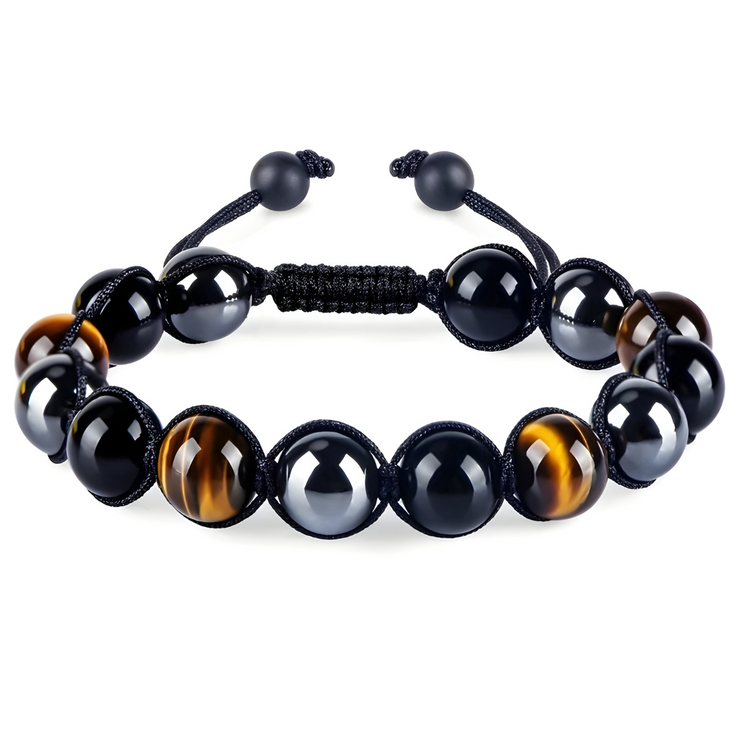 Étonnant Bracelet en Obsidienne - Pierre d'Énergie | Bijoux Chakra