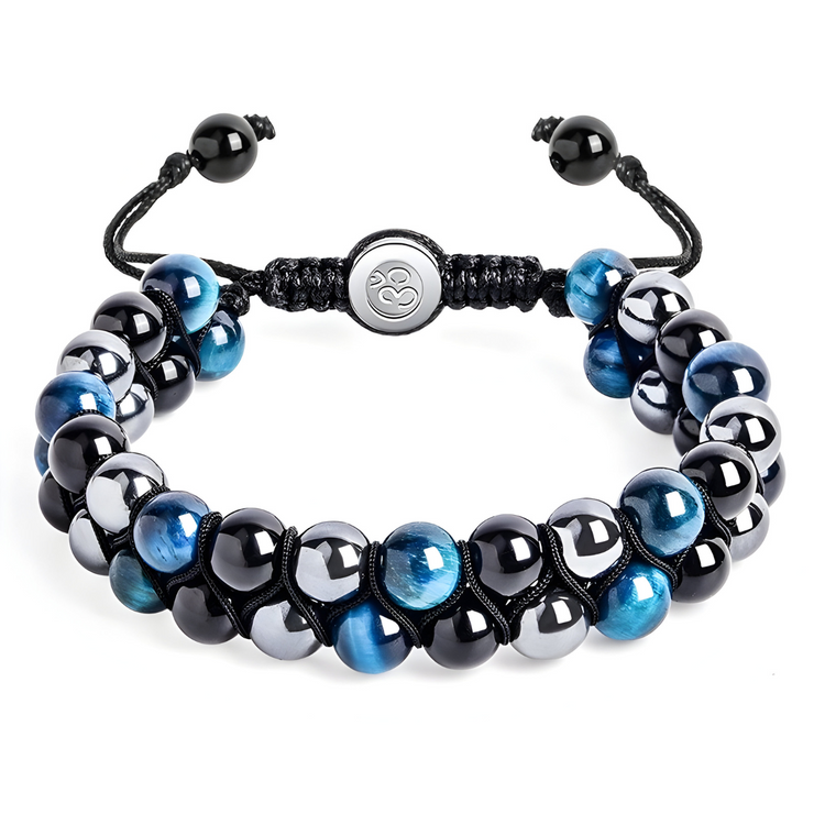 Mystique Bracelet en Obsidienne Acajou - Noir Envoûtant | Bijoux Chakra