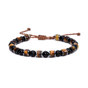 Bracelet d'Obsidienne - Éclat Sombre du Cristal | Bijoux Chakra