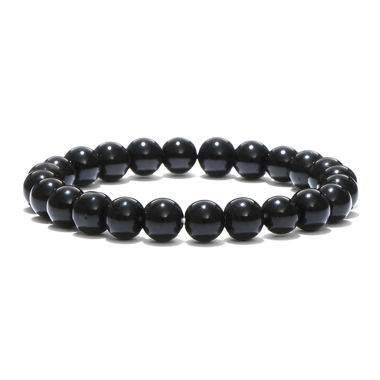 Bracelet Raffiné en Obsidienne Mouchetée - Élégance Nocturne | Bijoux Chakra