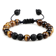 Bracelet envoûtant Œil de Tigre - Essence du Félin | Bijoux Chakra