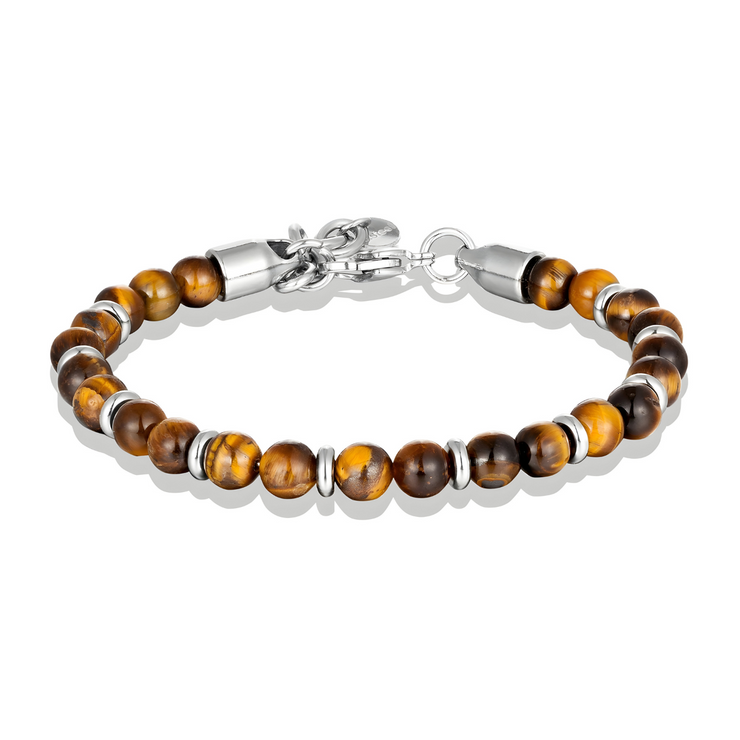 Bracelet Protecteur en Oeil de Tigre - Bouclier Enchanteur Doré | Bijoux Chakra