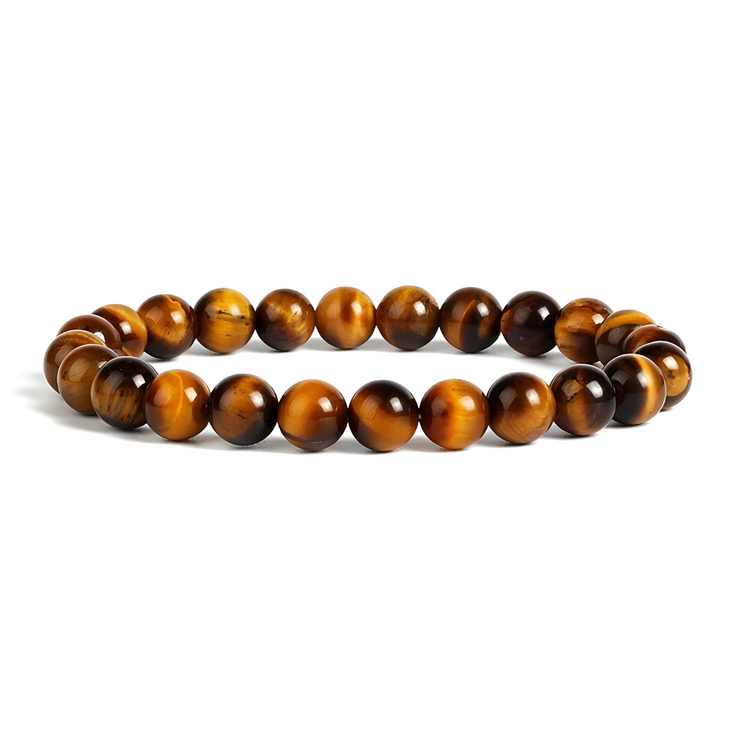 Bracelet Éblouissant en Oeil de Tigre - Flamme Féroce | Bijoux Chakra