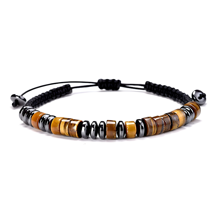 Bracelet Éclatant en Œil de Tigre - Lumière de Proie | Bijoux Chakra