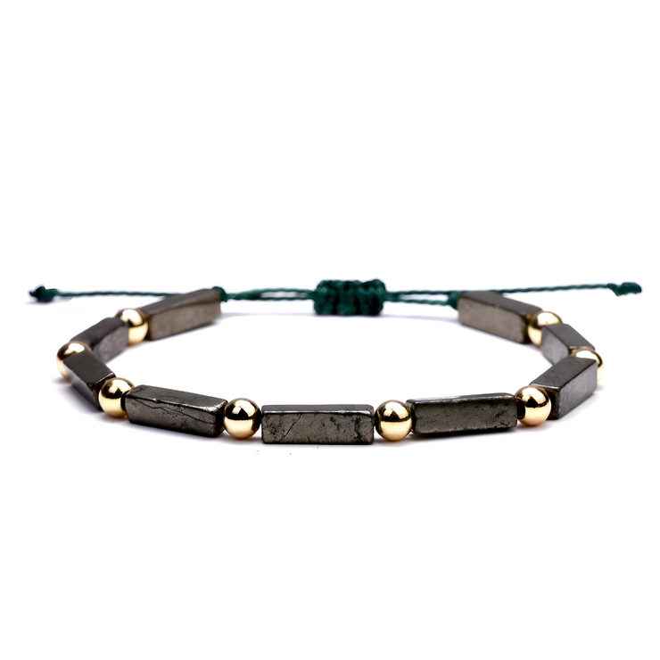 Bracelet Pyrite - Brillance Dorée Intense | Bijoux Chakra