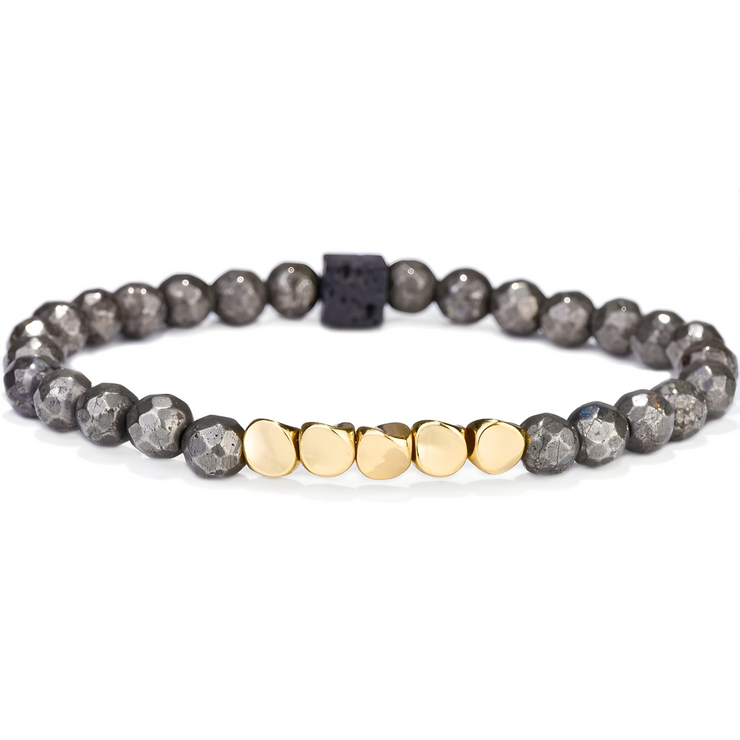 Bracelet Pyrite - Éclat Doré d'Étoile | Bijoux Chakra