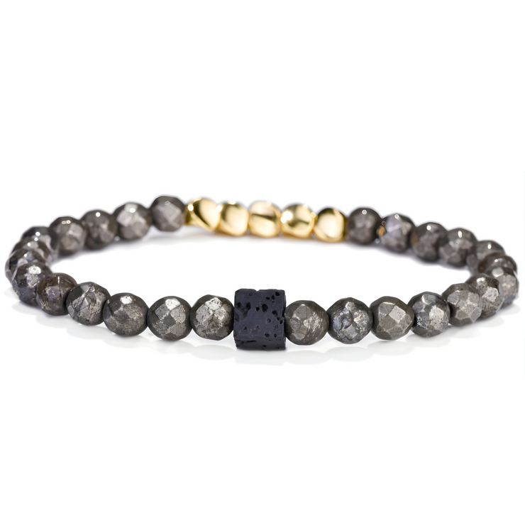 Bracelet Pyrite - Éclat Doré d'Étoile | Bijoux Chakra