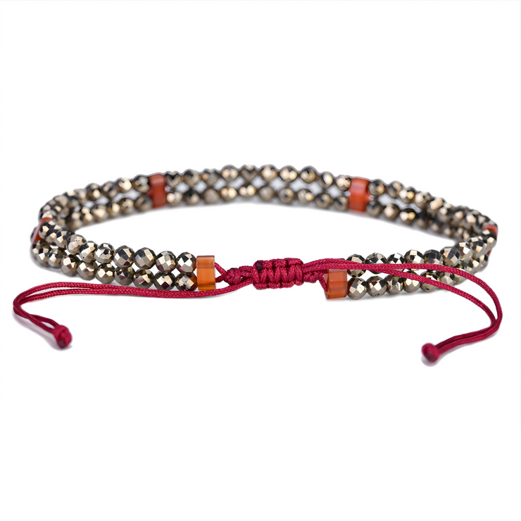 Bracelet Pyrite - Joyau Lumineux Doré | Bijoux Chakra