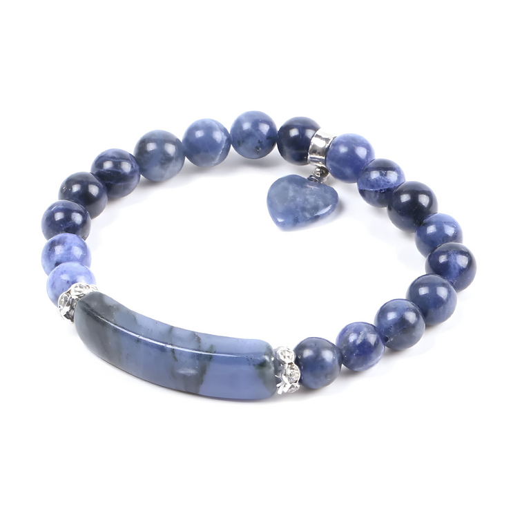 Bracelet Éblouissant en Sodalite - La Pierre des Cieux | Bijoux Chakra