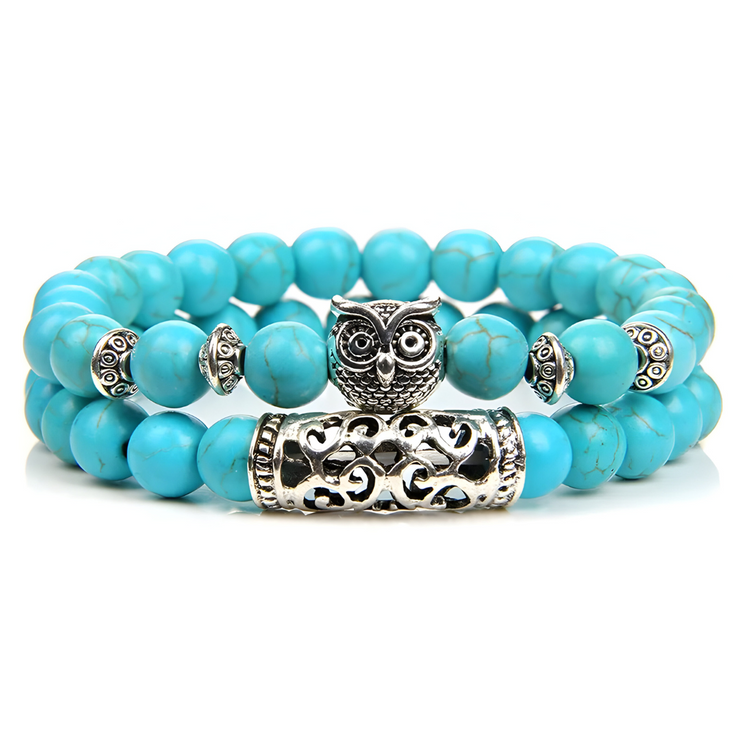 Bracelet Indien en Turquoise - Éclat Azur | Bijoux Chakra
