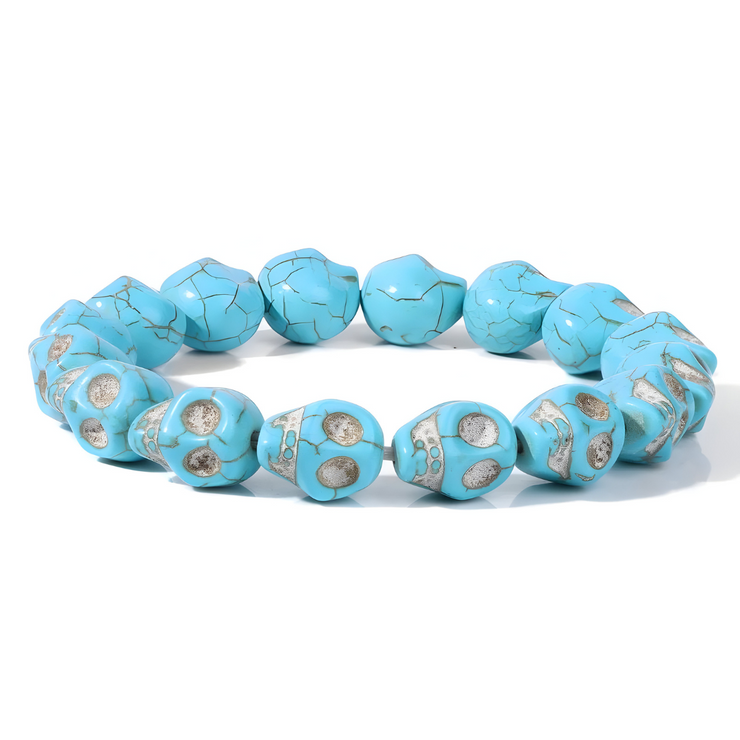 Bracelet Éclatant en Turquoise - La Pierre du Voyageur | Bijoux Chakra