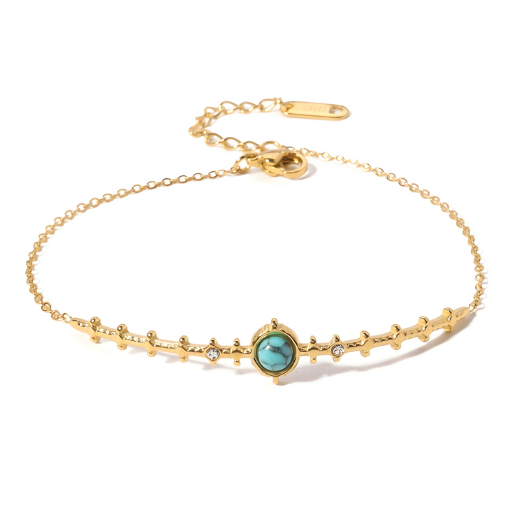 Bracelet Éclatant en Turquoise - Gemme du Ciel | Bijoux Chakra