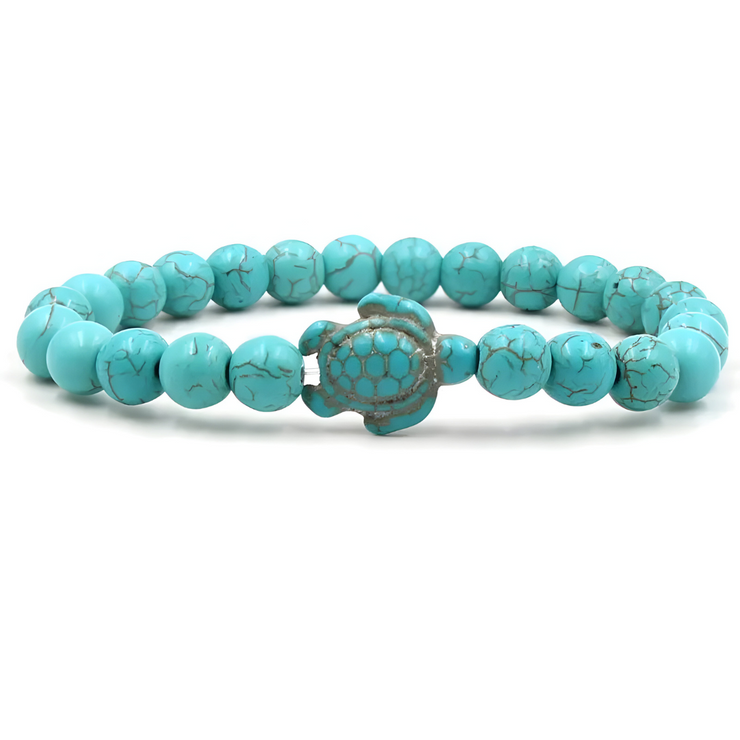 Bracelet Éblouissant en Turquoise Africaine - Protectrice Bleu | Bijoux Chakra