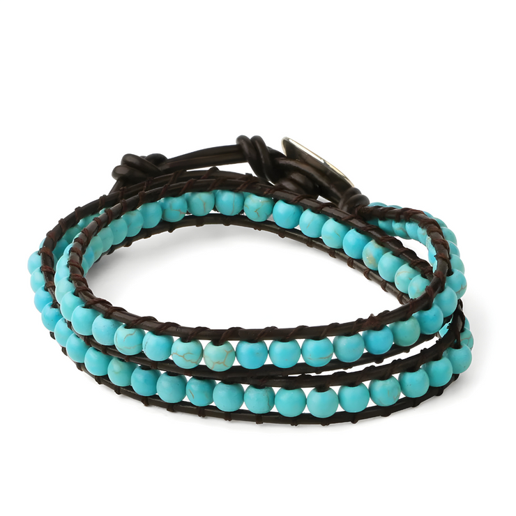 Bracelet Turquoise - Éclat Éternel de Turquoise | Bijoux Chakra