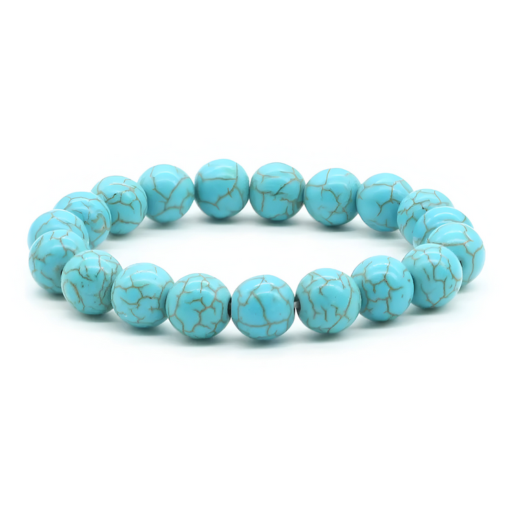 Bracelet Orné de Turquoise - Protecteur Bleu Magnifique | Bijoux Chakra