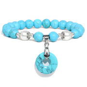 Bracelet Authentique en Turquoise - Souffle des Îles | Bijoux Chakra