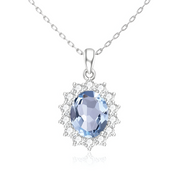 Collier d'Aigue-Marine - Éclat de la Nébuleuse d'Azur | Bijoux Chakra