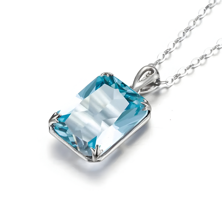 Magnifique Collier Aigue Marine - Éclat du Lagon Infini | Bijoux Chakra