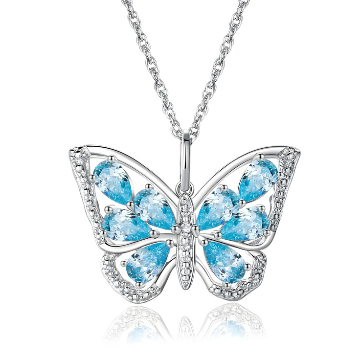 Collier Aigue Marine - Éclat Divin d'Aquarelle | Bijoux Chakra