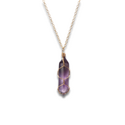 Collier en Or avec Améthyste - Élégance Violette | Bijoux Chakra