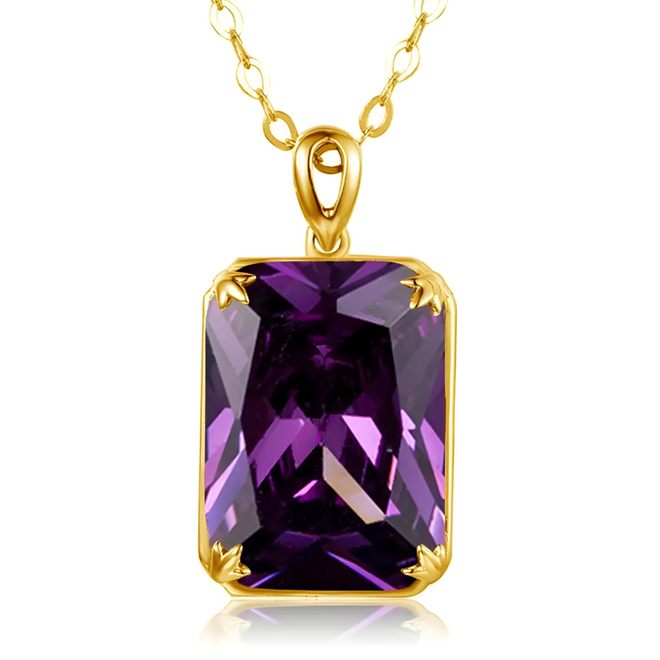 Collier Améthyste en Or - Éclat Violet Essentiel | Bijoux Chakra