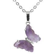 Collier Éclatant en Améthyste Brute - Fleur Pourpre | Bijoux Chakra