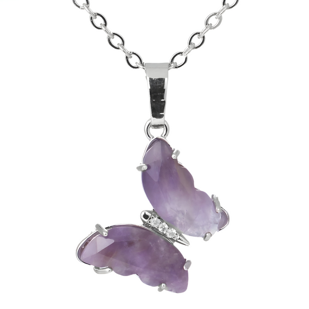 Collier Éclatant en Améthyste Brute - Fleur Pourpre | Bijoux Chakra