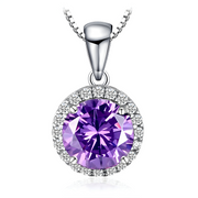 Collier en Argent avec Améthyste - Prisme Violet Éclatant | Bijoux Chakra