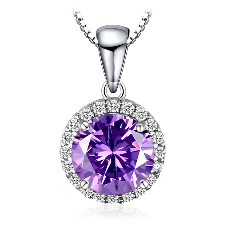 Collier en Argent avec Améthyste - Prisme Violet Éclatant | Bijoux Chakra