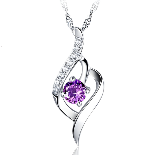 Élégant Collier en Argent avec Améthyste - Rêverie pourpre | Bijoux Chakra
