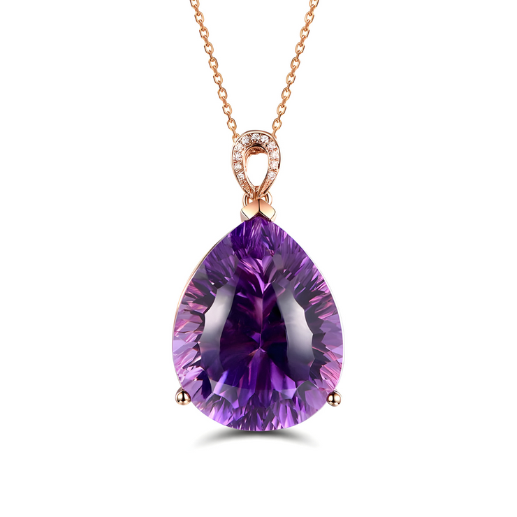 Collier en Or avec Améthyste - Éclat Enigmatique | Bijoux Chakra