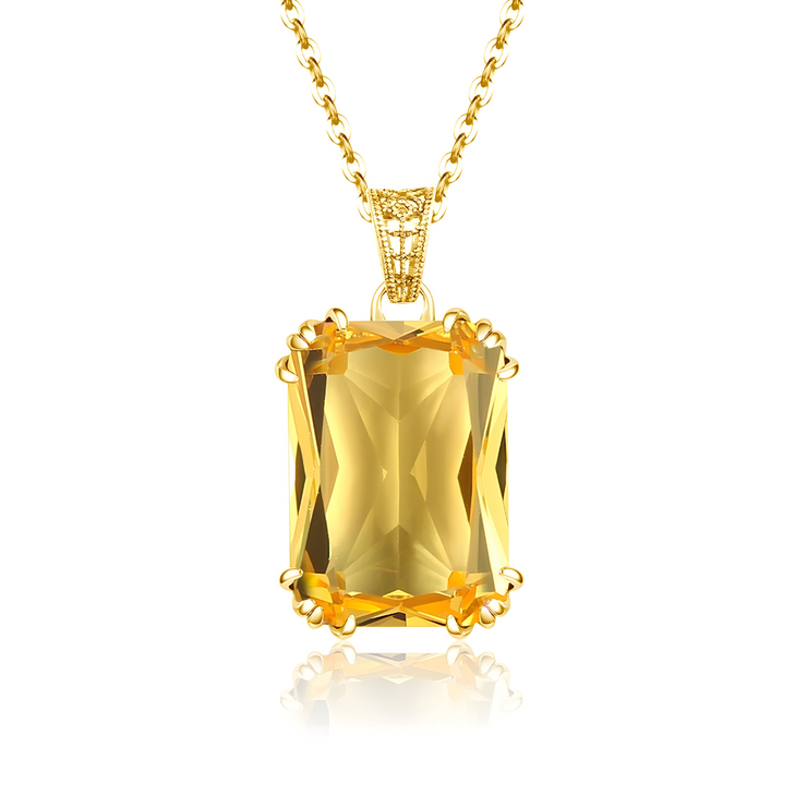 Collier Citrine - Éblouissant Éclat Solaire Enchanteur | Bijoux Chakra