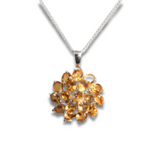 Collier Éclatant - Flamme de Citrine | Bijoux Chakra