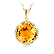 Collier Citrine Éclatant - Rayons de l'Aube | Bijoux Chakra