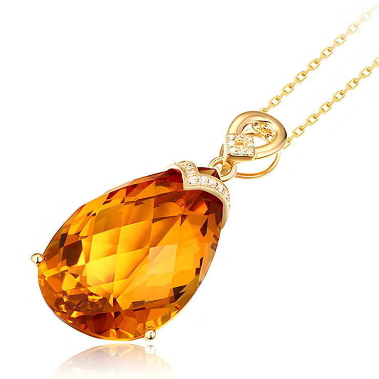 Collier Citrine - Éclat Doré Rêveur | Bijoux Chakra