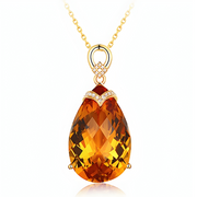 Collier Citrine - Éclat Doré Rêveur | Bijoux Chakra