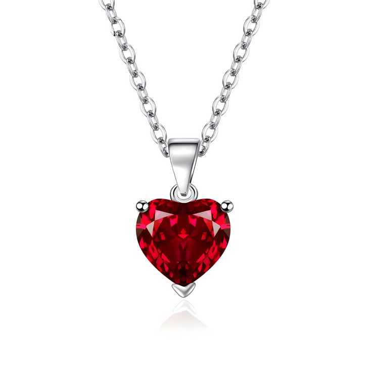 Collier Éblouissant en Grenat - Coeur Incarnat | Bijoux Chakra