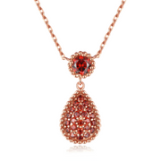Éclatant Collier Grenat - Lumière d’Hiver | Bijoux Chakra