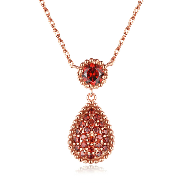 Éclatant Collier Grenat - Lumière d’Hiver | Bijoux Chakra