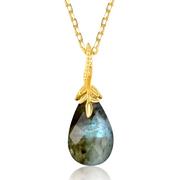Éblouissant Collier Labradorite Or - Aube Polaire | Bijoux Chakra