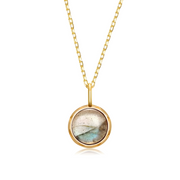 Collier Éblouissant en Labradorite et Or - Brume Australienne | Bijoux Chakra