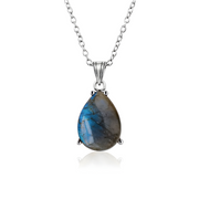 Collier Labradorite Bleu - Éclat Céleste Iridescent | Bijoux Chakra