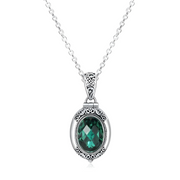 Collier envoûtant en Malachite - Éclat de la Forêt Enchantée | Bijoux Chakra